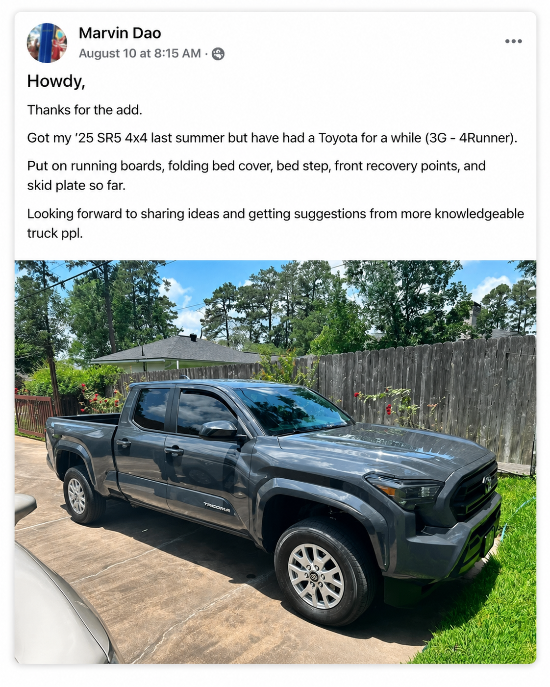 TACOMA OWNERS
